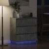 vidaXL Noćni ormar Betonski sivi 71 x 34,5 x 75 cm Konstruirano drvo