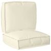 vidaXL Set jastučića za palete Oxford tkanina Krem 50 x 50 x 12 cm
