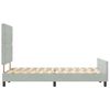vidaXL Krevet s opruga kutije Svjetlosiva 120 x 200 cm Bar&scaron;un