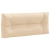 vidaXL Jastučić za palete VIANEN 100% poliester Krem 120 x 50 x 12 cm