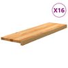 vidaXL Gazi&scaron;ta stepenice 16 kom svjetlosmeđi 90x25x2 cm masivna hrast