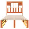 vidaXL Krevet s regalom za knjige bez madraca 75 x 190 cm od borovine