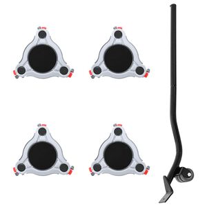 vidaXL Kotačići za namještaj 4 kom s podizačem 14,5x13,5x4 cm Čelik 400 kg