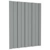 vidaXL Krovni panel 36 kom. Siva 60 x 45 cm Pocinčani čelik