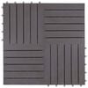 vidaXL Pločice za decking 10 pcs Sivi 30 x 30 cm Acacijsko drvo