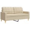 vidaXL 2-dijelni set sofa krem od tkanine