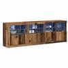 vidaXL Sideboard Staro drvo 202 x 37 x 67 cm Konstruirano drvo