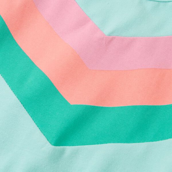 Dječja haljina s vezicom svijetla boja mente 140