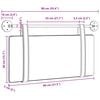 vidaXL Držeće uzglavlje Zidne Tamnozelena 90 x 55 x 5 cm Antikni PU