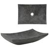 vidaXL Umivaonik 50 x 35 x 12 cm mramorni crni