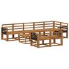 vidaXL Set vanjskih sofa 9 pcs Prirodna Čvrsto drvo akacije