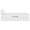 vidaXL Krevet s od storage Čista bijela 140 x 200 cm Lažna koža