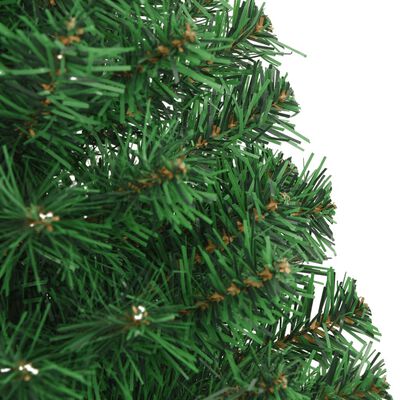 vidaXL Umjetno božićno drvce s gustim granama zeleno 150 cm PVC