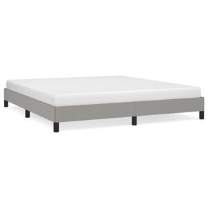 vidaXL Okvir za krevet bez madraca svjetlosivi 160 x 200 cm od tkanine