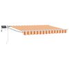 vidaXL Ručna zlačivna tenda s LED diodama &Scaron;areni 3,5 x 2 m