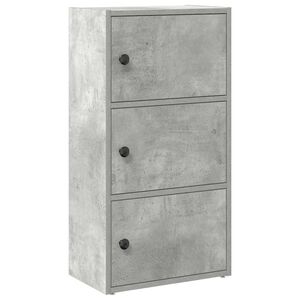 vidaXL Regal za knjige boja betona 40x24x77 cm konstruirano drvo