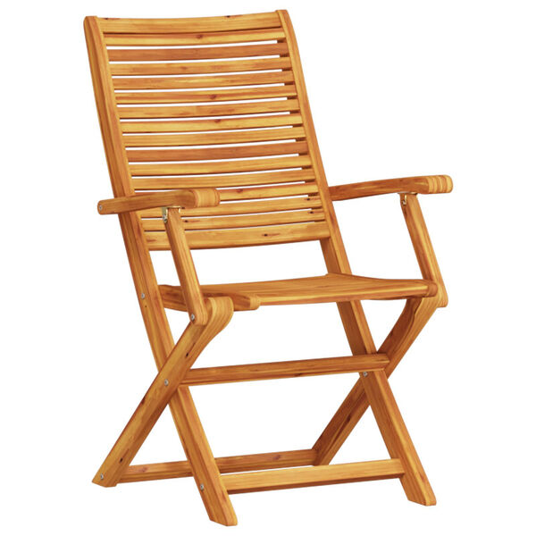 vidaXL Vrtni set za objed 5 pcs Smeđa Masivno bagremovo drvo