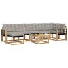 vidaXL Set vanjskih sofa 8 kom. Bijela i svjetlosiva
