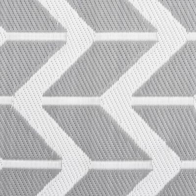 vidaXL Vanjski tepih sivi 160 x 230 cm PP