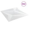vidaXL Zidne panele 12 pcs Bijela zvijezda 50 x 50 cm XPS pjena
