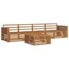 vidaXL Set vanjskih sofa 5 pcs Prirodna