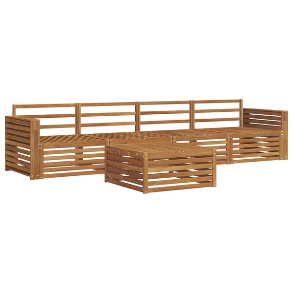 vidaXL Set vanjskih sofa 5 pcs Prirodna