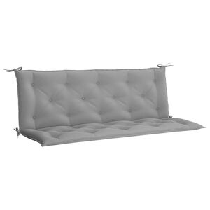 vidaXL Jastuk za vrtnu klupu sivi 150 x (50+50) x 7 cm tkanina Oxford