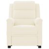vidaXL Električni masažni naslonjač od umjetne kože krem