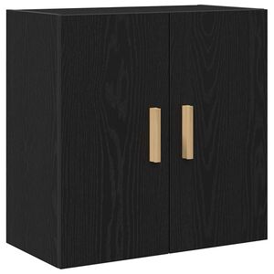 vidaXL Ormar za Zid 60 x 30 x 60 cm Konstruirano drvo Crni hrast