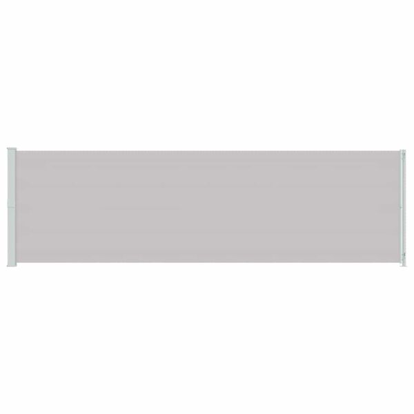 vidaXL Uvlačiva bočna tenda za terasu 180 x 600 cm siva