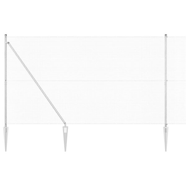 vidaXL Stup za ogradu Srebrno 10 x 1,5 m (12 x 12 mm mreža) Čelik