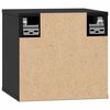 vidaXL Zidni ormarići 2 kom crni 31,5 x 30 x 30 cm od masivne borovine