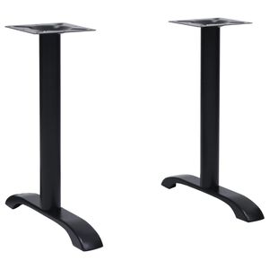 vidaXL Noge za bistro stol 2 kom crne 61x8x72 cm lijevano željezo
