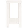 vidaXL Radni stol bijeli 80 x 50 x 80 cm od masivne borovine
