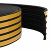 vidaXL Samoljepiva brtvila za prozore Crna 15 x 8 mm 25 m EPDM pjena