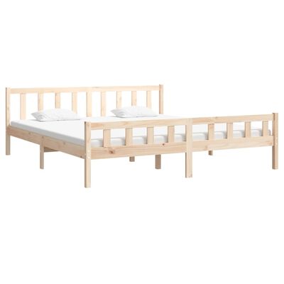 vidaXL Okvir za krevet od masivnog drva 160 x 200 cm