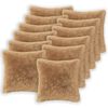 vidaXL Presvlaka za jastuk 12 pcs HEERLEN Sivosmeđa 45 x 45 cm PV flis