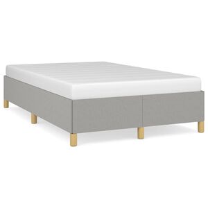vidaXL Okvir kreveta bez madraca svjetlosivi 120 x 200 cm od tkanine