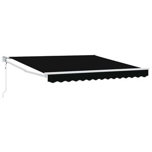 vidaXL Povlačivi tende Crna 300 x 250 x 165 cm Poliester i metal