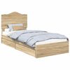 vidaXL Krevet s od storage Sonoma hrast 70 x 190 cm Konstruirano drvo