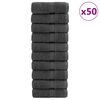 vidaXL Premium ručnici za pranje SOLUND 50 kom antracit 30x30 cm 600 g/m&sup2;