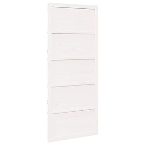 vidaXL Vrata staje 100 x 2,5 x 208 cm Masivna borovina Bijela