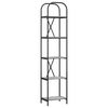 vidaXL Polica 5 razina 40 x 30 x 183 cm Konstruirano drvo Siva Sonoma