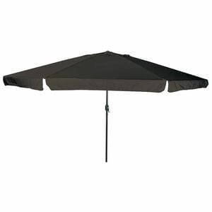 vidaXL Vrtni suncobran Crna 394 x 394 x 248 cm Poliester i čelik