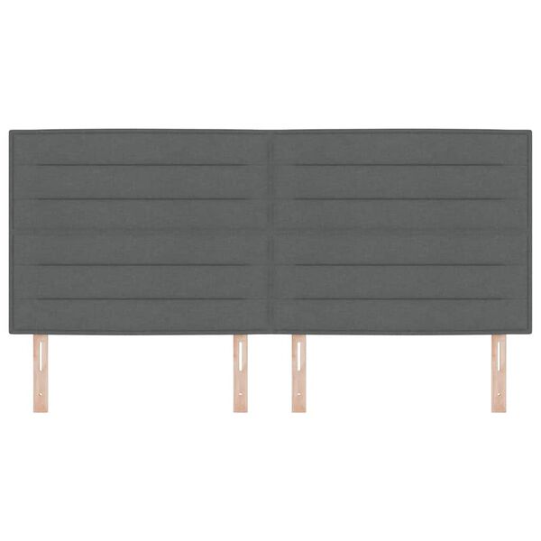 vidaXL Uzglavlje Tamno siva 200 cm tkanina