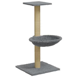 vidaXL Penjalica za mačke sa stupom za grebanje svjetlosiva 74 cm