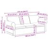 vidaXL Sofa 2 pcs Svijetlo siva 215 x 82 x 80 cm tkanina