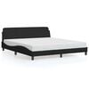 vidaXL Okvir za krevet Dover crni 183x213 cm od umjetne kože