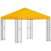 vidaXL Gazebo 3 x 3 m Žuta Poliester i čelik 190 gsm