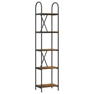 vidaXL Polica 5 razina 40 x 30 x 183 cm Konstruirano drvo